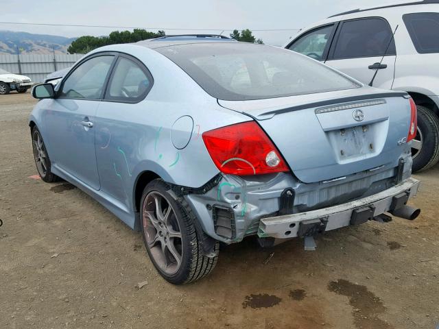JTKDE177970195613 - 2007 TOYOTA SCION TC BLUE photo 3