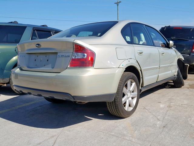 4S4BL62CX67208828 - 2006 SUBARU LEGACY OUT GOLD photo 4