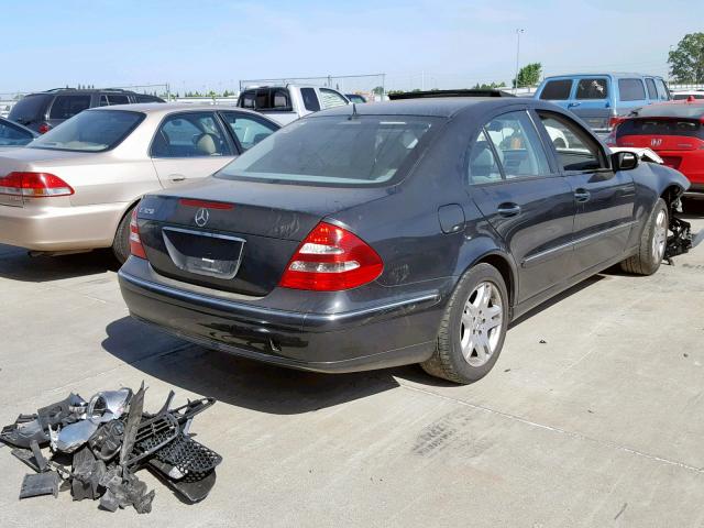 WDBUF65J84A482932 - 2004 MERCEDES-BENZ E 320 CHARCOAL photo 4