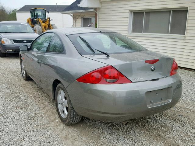 1ZWFT6031X5601874 - 1999 MERCURY COUGAR I4 GREEN photo 3