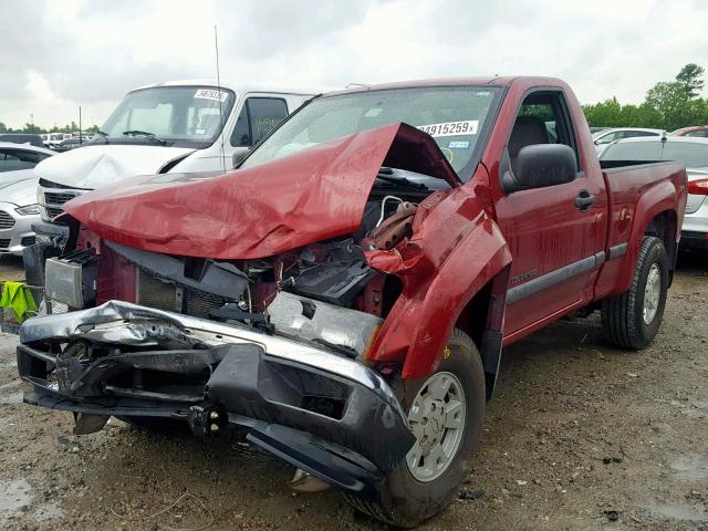 1GCDS146248102536 - 2004 CHEVROLET COLORADO RED photo 2