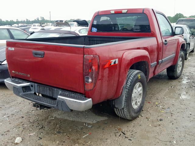 1GCDS146248102536 - 2004 CHEVROLET COLORADO RED photo 4