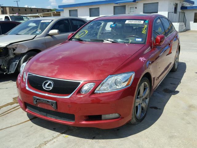 JTHBN96S665015135 - 2006 LEXUS GS GENERAT RED photo 2