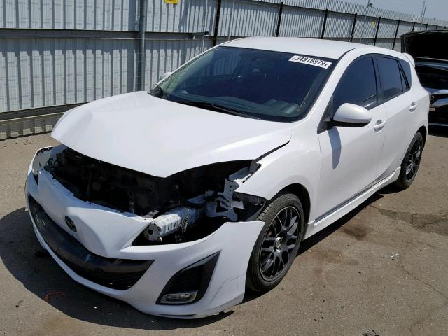 JM1BL1K62B1430312 - 2011 MAZDA 3 S WHITE photo 2