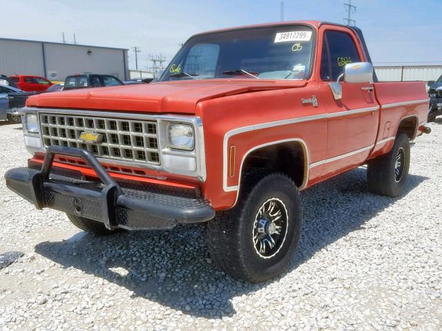 CKL14AF358302 - 1980 CHEVROLET 1/2 TON RED photo 2