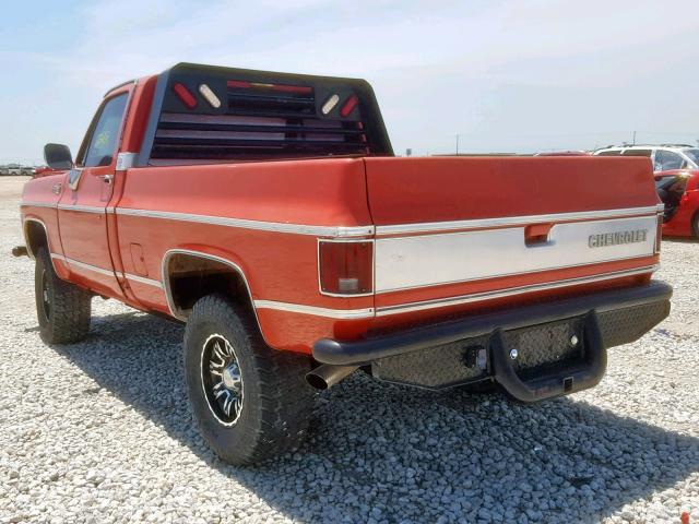 CKL14AF358302 - 1980 CHEVROLET 1/2 TON RED photo 3