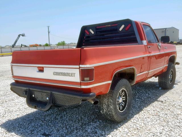 CKL14AF358302 - 1980 CHEVROLET 1/2 TON RED photo 4