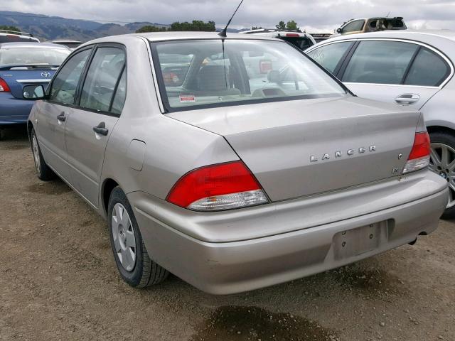 JA3AJ26E22U046231 - 2002 MITSUBISHI LANCER ES GOLD photo 3