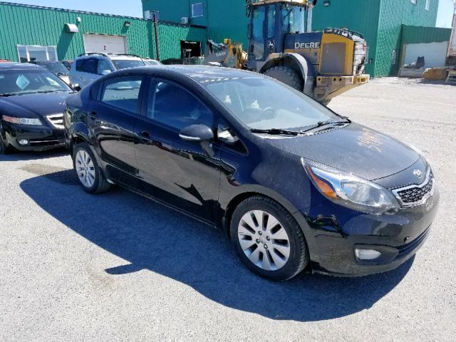 KNADN4A36D6174710 - 2013 KIA RIO EX BLACK photo 1