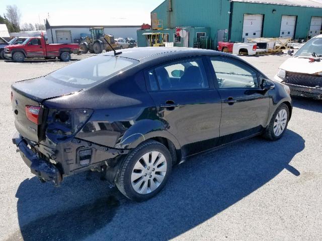 KNADN4A36D6174710 - 2013 KIA RIO EX BLACK photo 4