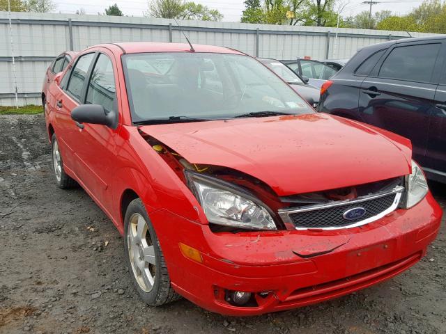 1FAFP34N67W355913 - 2007 FORD FOCUS ZX4 RED photo 1