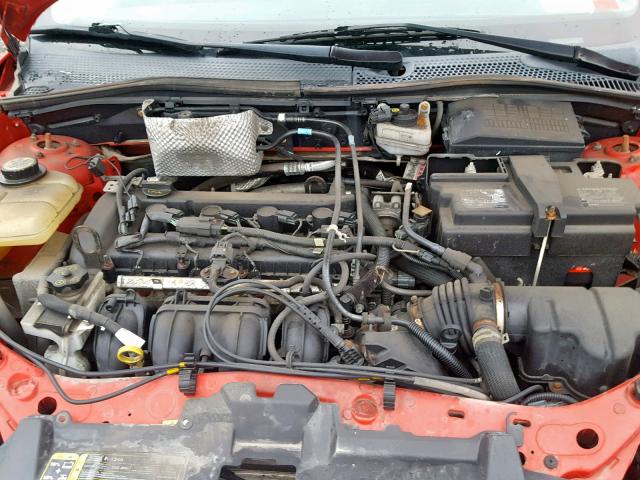 1FAFP34N67W355913 - 2007 FORD FOCUS ZX4 RED photo 7