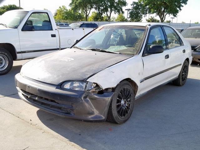 JHMEG8641SS035436 - 1995 HONDA CIVIC DX WHITE photo 2