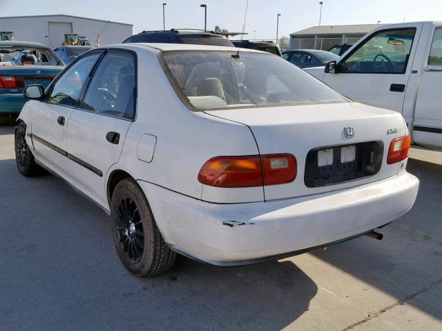 JHMEG8641SS035436 - 1995 HONDA CIVIC DX WHITE photo 3