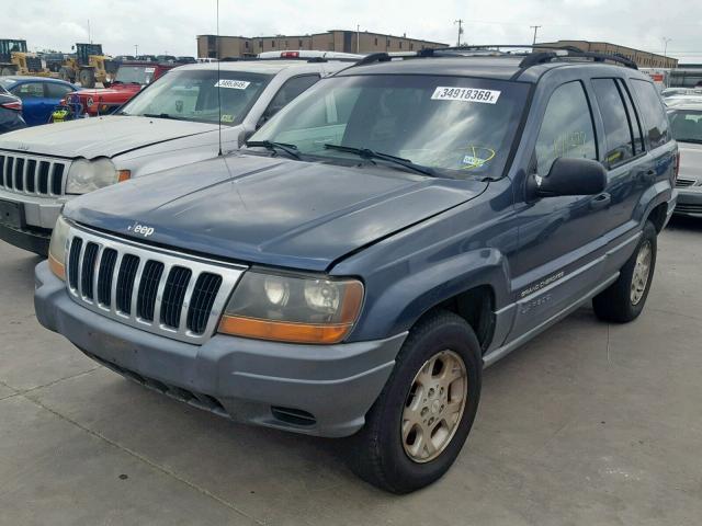 1J4GX48S91C705705 - 2001 JEEP GRAND CHER GRAY photo 2