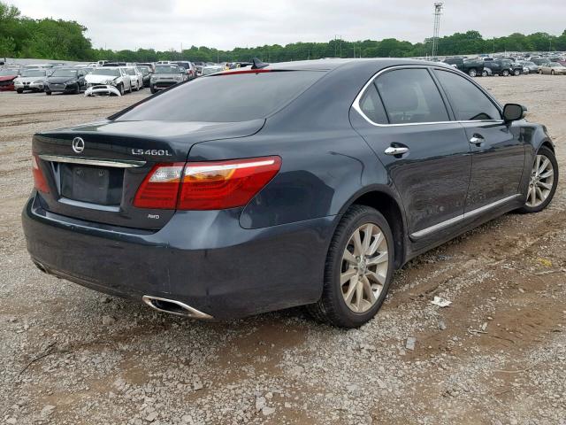 JTHDL5EF3B5004034 - 2011 LEXUS LS 460L GRAY photo 4