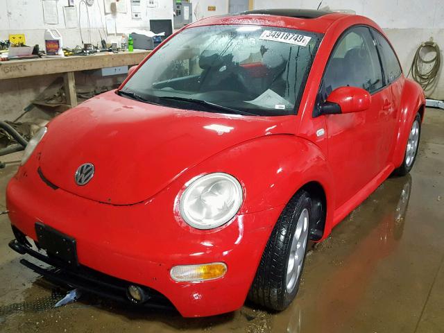 3VWCP21C53M403564 - 2003 VOLKSWAGEN NEW BEETLE წითელი ფოტო 2