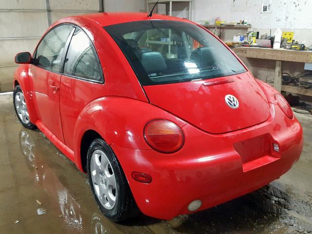 3VWCP21C53M403564 - 2003 VOLKSWAGEN NEW BEETLE წითელი ფოტო 3