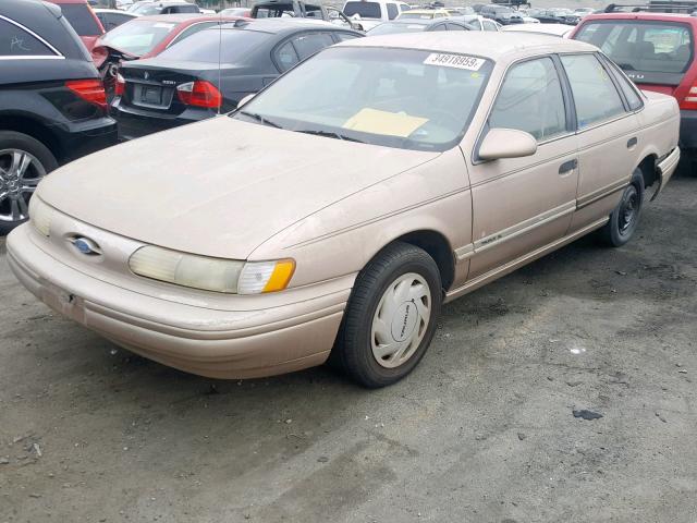 1FALP5240PG253493 - 1993 FORD TAURUS GL TAN photo 2