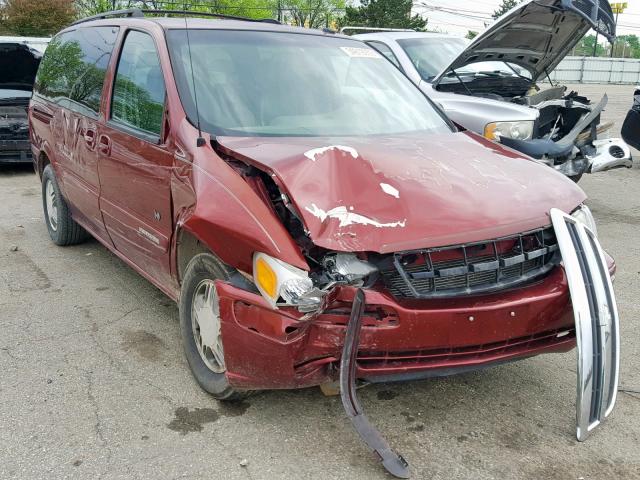 1GNDX13E02D278135 - 2002 CHEVROLET VENTURE LU MAROON photo 1