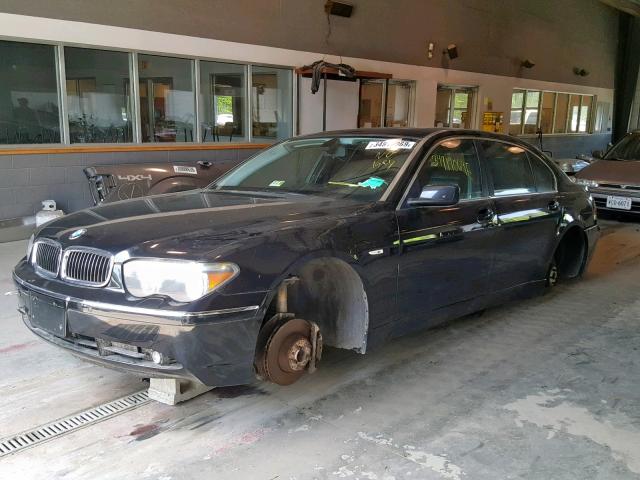 WBAGN63402DR03369 - 2002 BMW 745 LI BLACK photo 2