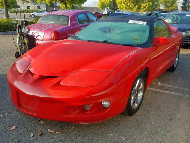 2G2FS22K8W2202028 - 1998 PONTIAC FIREBIRD RED photo 2