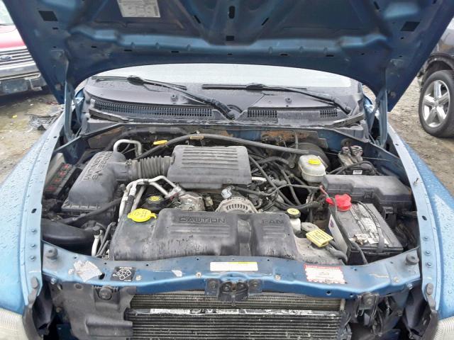 1B4HS48N32F190409 - 2002 DODGE DURANGO SL BLUE photo 7