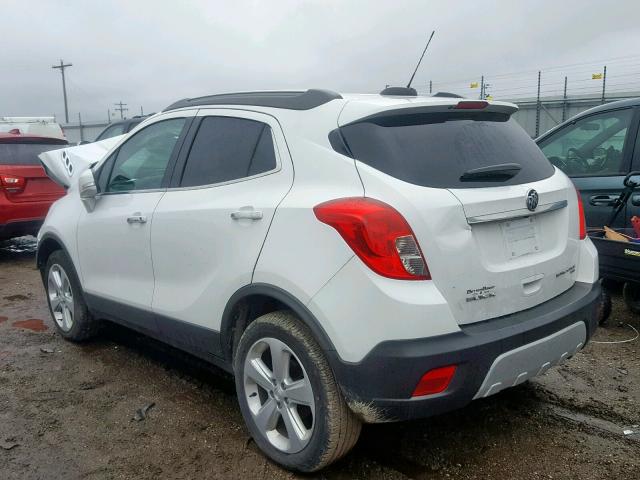 KL4CJESB1GB600444 - 2016 BUICK ENCORE WHITE photo 3