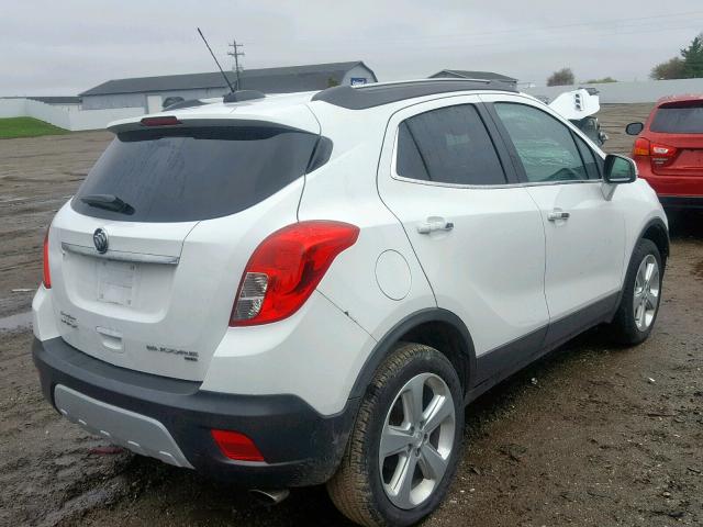 KL4CJESB1GB600444 - 2016 BUICK ENCORE WHITE photo 4