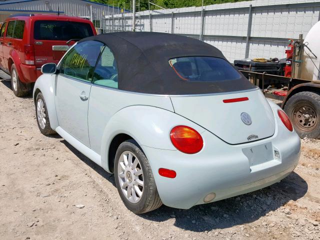 3VWCM31Y74M339670 - 2004 VOLKSWAGEN NEW BEETLE Blau Foto 3