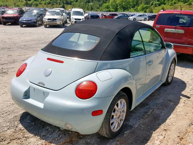 3VWCM31Y74M339670 - 2004 VOLKSWAGEN NEW BEETLE Blau Foto 4