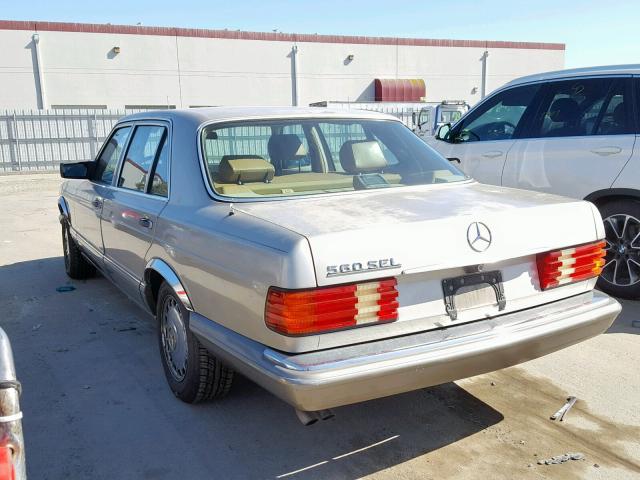 WDBCA39D5HA305841 - 1987 MERCEDES-BENZ 560 SEL GOLD photo 3