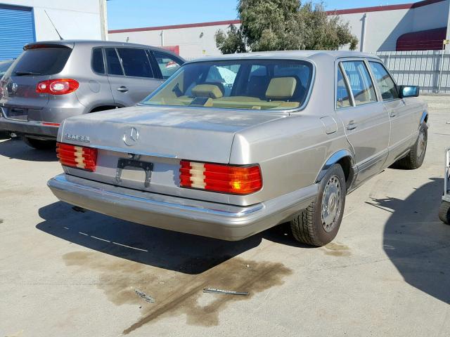 WDBCA39D5HA305841 - 1987 MERCEDES-BENZ 560 SEL GOLD photo 4