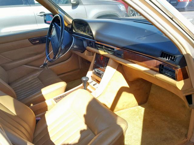 WDBCA39D5HA305841 - 1987 MERCEDES-BENZ 560 SEL GOLD photo 5