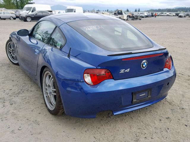 4USDU53587LV34540 - 2007 BMW Z4 3.0SI BLUE photo 3