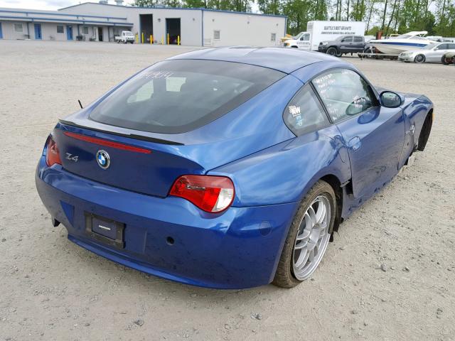 4USDU53587LV34540 - 2007 BMW Z4 3.0SI BLUE photo 4