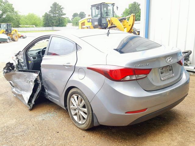 KMHDH4AE0FU251593 - 2015 HYUNDAI ELANTRA SE GRAY photo 3