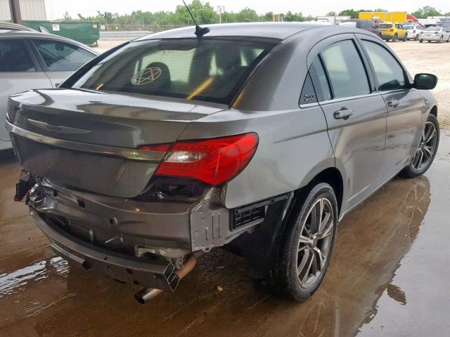 1C3CCBAB1CN318267 - 2012 CHRYSLER 200 LX GRAY photo 4