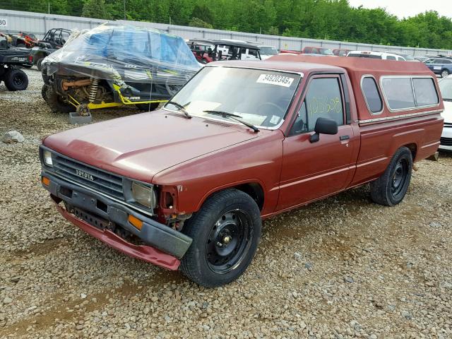 JT4RN55D5H0234289 - 1987 TOYOTA PICKUP 1/2 MAROON photo 2