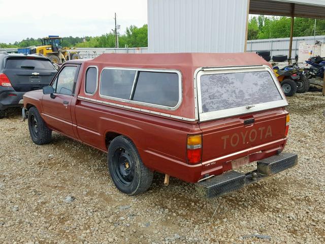 JT4RN55D5H0234289 - 1987 TOYOTA PICKUP 1/2 MAROON photo 3