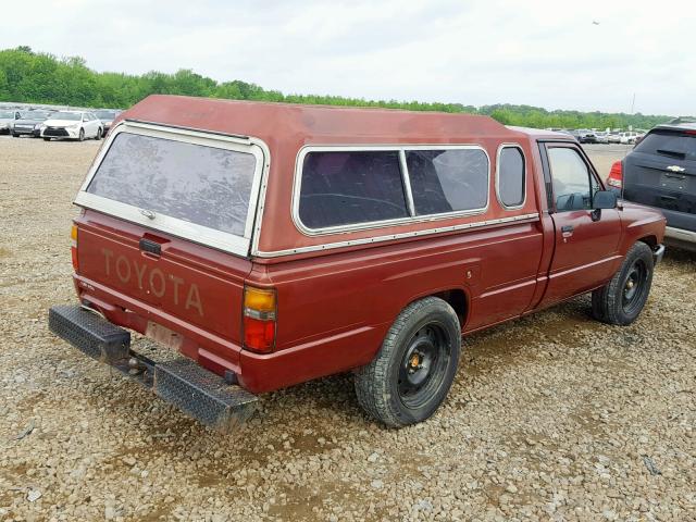 JT4RN55D5H0234289 - 1987 TOYOTA PICKUP 1/2 MAROON photo 4