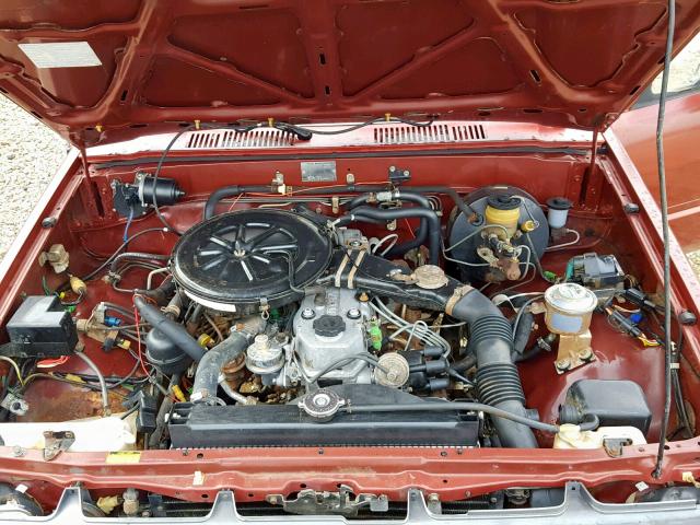 JT4RN55D5H0234289 - 1987 TOYOTA PICKUP 1/2 MAROON photo 7