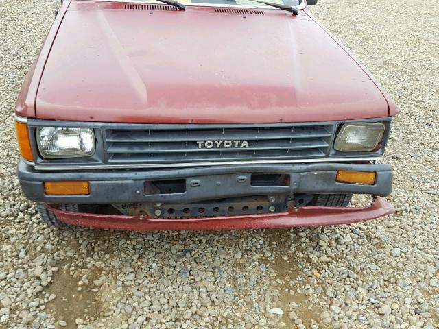 JT4RN55D5H0234289 - 1987 TOYOTA PICKUP 1/2 MAROON photo 9