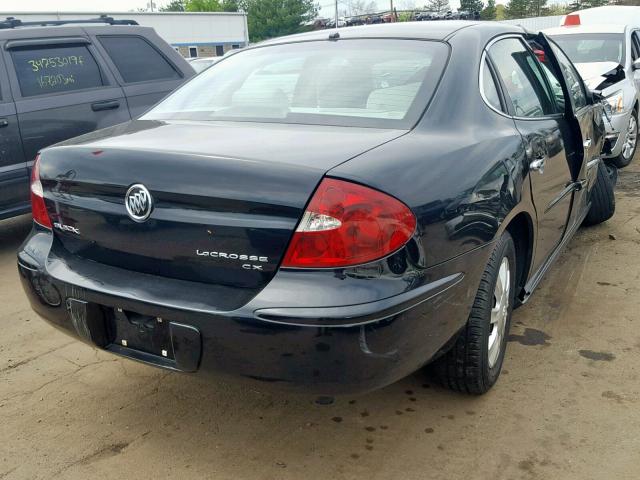 2G4WC582761158431 - 2006 BUICK LACROSSE C BLACK photo 4