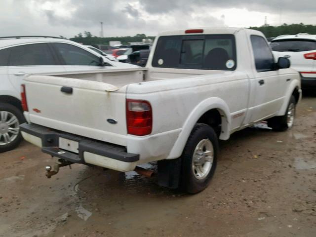 1FTYR10U13PA02840 - 2003 FORD RANGER WHITE photo 4