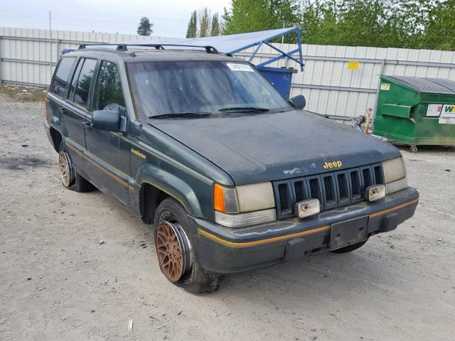 1J4GZ78Y4PC656244 - 1993 JEEP GRAND CHER GREEN photo 1