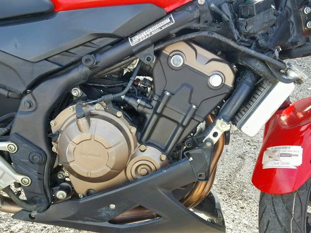 MLHPC4463H5400237 - 2017 HONDA CBR500 R RED photo 7