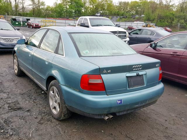 WAUED28D1XA053661 - 1999 AUDI A4 2.8 QUA GREEN photo 3