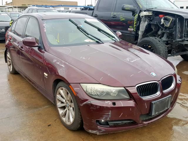 WBAPK53529A514157 - 2009 BMW 325I MAROON photo 1