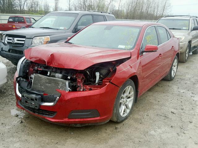 1G11C5SL6EF150787 - 2014 CHEVROLET MALIBU 1LT RED photo 2